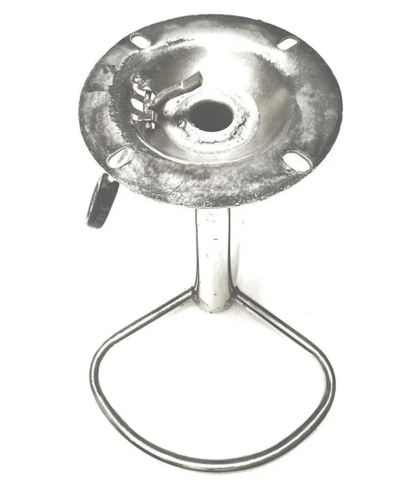 bar Stool Leg Parts Imported Stainless Steel for Kitchen Chair, Doctor Stool' Steel Chrome Leg with Heavy Plate Attached (1 Piece) Heavy Duty( Click to view other images ) - Image 2