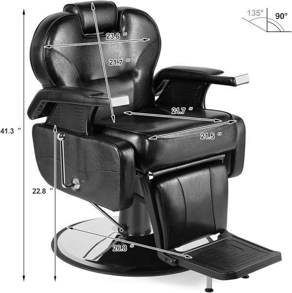 Barber Chairs Heavy Duty All Purpose Salon Chair Hydraulic Recline Barber Chair