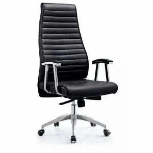 High Executive Swivel Line Chair   ( Black, Brown, White )