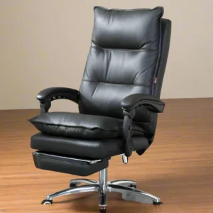 Black Leather Recliner Chair-FF