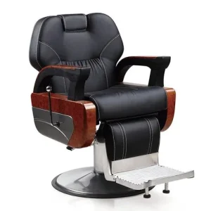 Black Mens Saloon Chair
