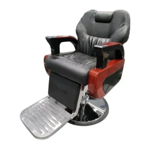Black Rexine Modern Salon-Chair.