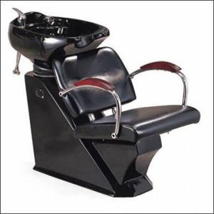 Black Salon Shampoo Chair