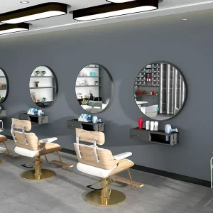 Chic Nordic-Inspired Wall-Mounted Round Mirror