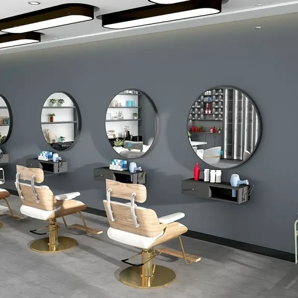 Chic Nordic-Inspired Wall-Mounted Round Mirror