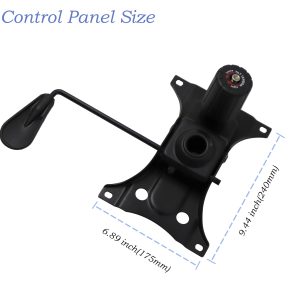 Heavy Duty Office Chair Replacement Base, 25″500lbs Swivel Chair Base with 5 Wheels, 6 inch Bottom Plate Base Cylinder and Tilt Style Chair Base Height Adjustable, New Casters Rolls Smoothly Quietly