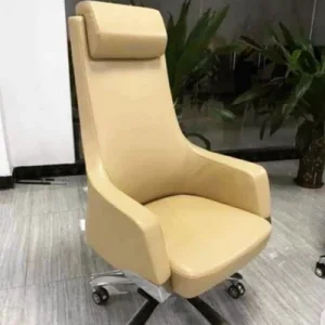 Cream Executive Leather Chair
