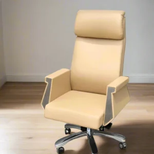 Cream Executive Leather Chair