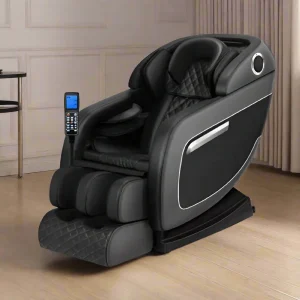 Electric Full Body Gravity Smart Massage Chair With Foot Spa (Black)