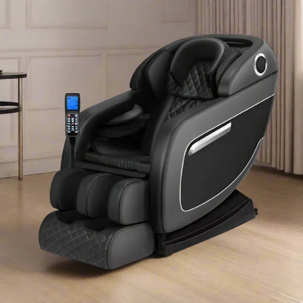 Electric Full Body Gravity Smart Massage Chair With Foot Spa (Black)