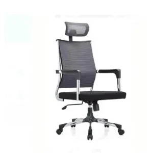 Ergonomic Office Chair Padded seat black and silver