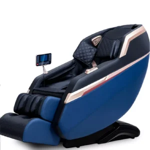 Full-Automatic Capsule Massage Chair – Luxury Massager for Home Relaxation Blue and Black