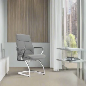 Leather executive visitors chair Ash