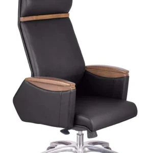 Luxury Swivel Leather Office Chair black