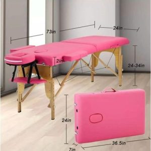 Massage Bed Foldable Massage Table – Lash Bed pink