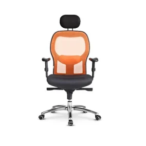 Mesh Swivel Chair – Orange