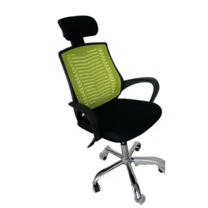 Mesh Swivel Chair green and black