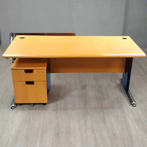 Office Desk With Mobile Pedestal – 4 Feet