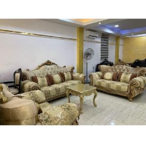 QUALITY DESIGNED ROYAL GOLD & BROWN 7 SEATERS