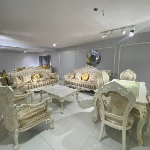 Royal Turkish sofa set with stools & dining table