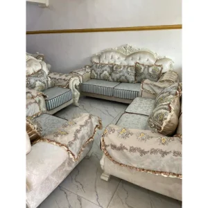 Royal White And Gold Sofa Chair