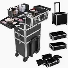 Plastic Salon  Makeup Storage Trolley for Hairdressing & General Usuage