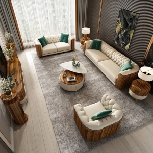 Classy Design 7-seater fabric sofa 