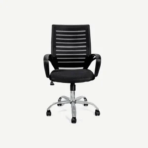 Swivel Mesh Office Chair-Black