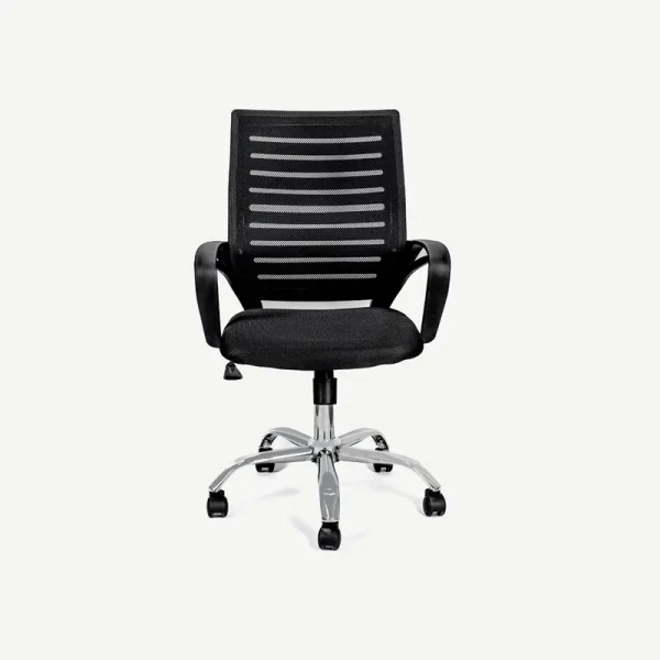 Swivel Mesh Office Chair-Black