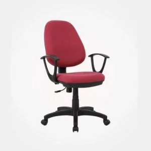 Task Mid Back Fabric Chair- Wine