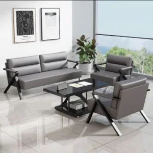 1+1+2 Leather Sofa Set ash