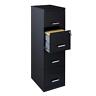 18 inches Deep 4 Drawer Metal File Cabinet Pearl Black - Image 2