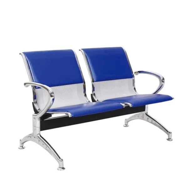 2 Seater Reception Metal Bench - Image 5