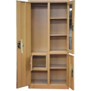 3 Doors Steel Storage Cabinet – Brown