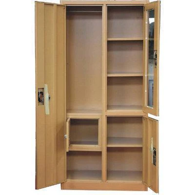 3 Doors Steel Storage Cabinet - Brown - Image 2