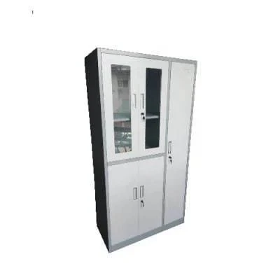 3 Doors Steel Storage Cabinet - Brown