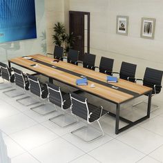 Custom-made modern Conference Desk Meeting with chairs  10