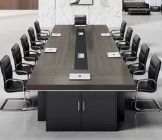 Custom-made modern Conference Desk Meeting with chairs 5