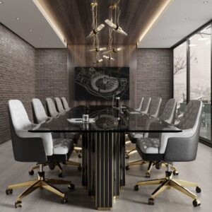 Custom-made modern Conference Desk Meeting with chairs 9