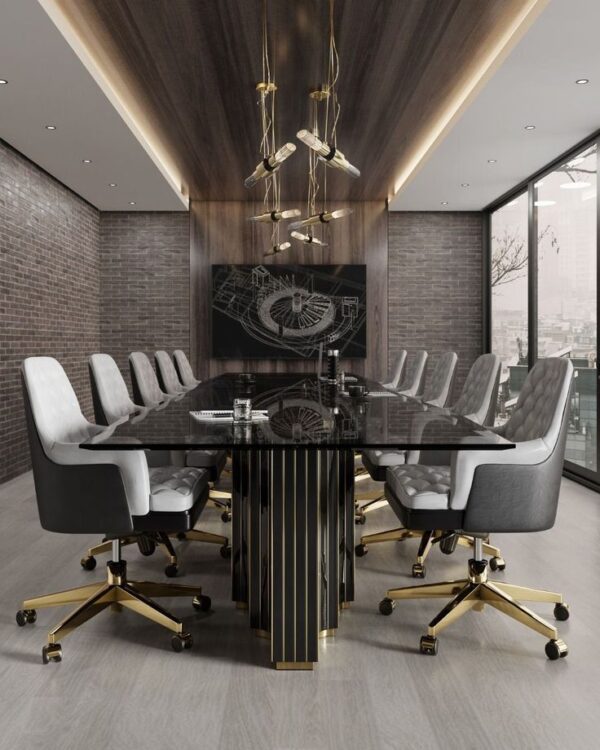 Custom-made modern Conference Desk Meeting with chairs 9