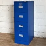 FILING CABINET 4 DRAWERS Blue