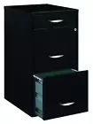 Filing Cabinet 3-Drawer Organizer 18 In W Metal Vertical Small Home Office Desks