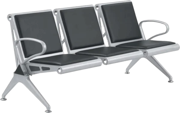 3 Seater Leather Visitor's Chair - Image 12