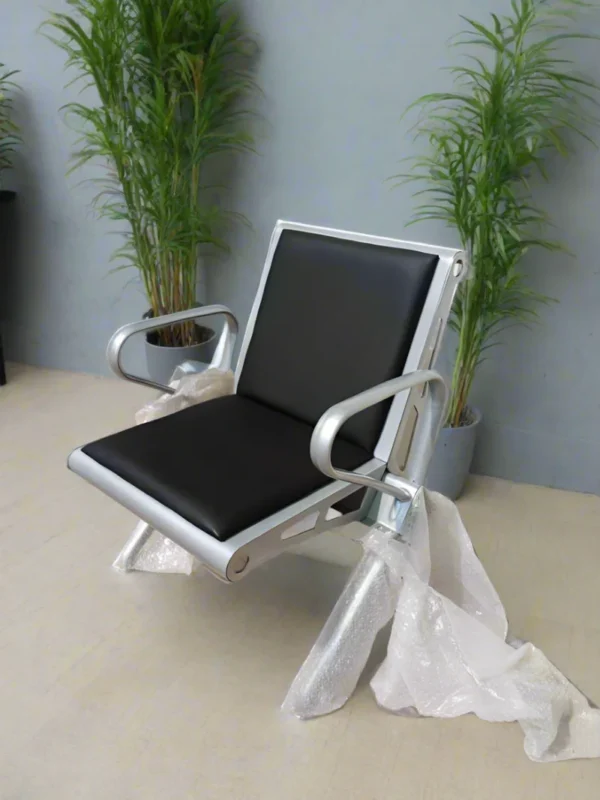 Single Metal Reception Chair - Image 2