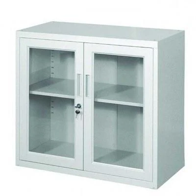 Low Height Glass Door Metal Cabinet for office