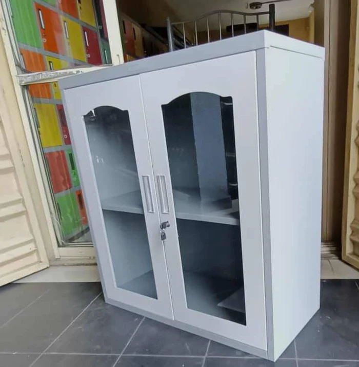 Low Height Glass Door Metal Cabinet for office - Image 2