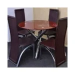 4 Sitter Round glass Dining Table