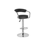 ADJUSTABLE BLACK BAR STOOL