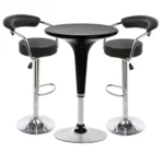 Bar Stool Black and Table