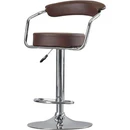 Bar Stool With Backrest - Brown
